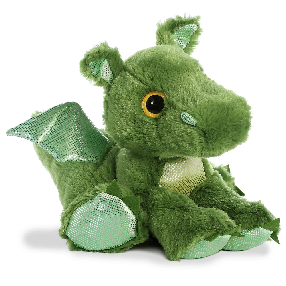 Sparkle Tales Drache 30cm Plüschtier Green 