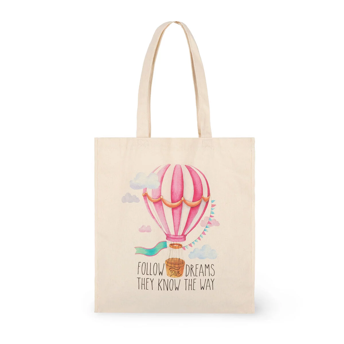 Baumwolltasche - Tote Bag-Follow Your Dreams